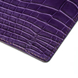 Passport Wallet - Alligator - Nightshade/Saddle