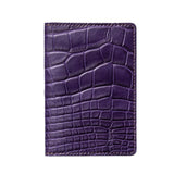 Passport Wallet - Alligator - Nightshade/Saddle
