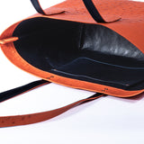 Ostrich Tote Bag - Tangerine