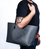 Ostrich Tote Bag - Slate