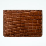 Alligator Cardholder - Chestnut/Mocha