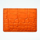 Alligator Cardholder - Saffron/Blue Jay