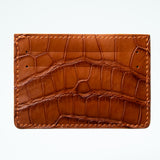 Alligator Cardholder - Sienna/Orange