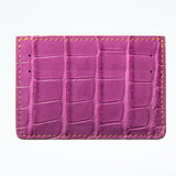 Alligator Cardholder - Orchid/Marigold