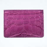Alligator Cardholder - Orchid/Blue Jay