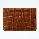 Alligator Cardholder - Chestnut/Cognac