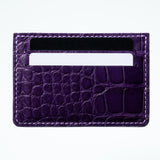 Alligator Cardholder - Nightshade/Wisteria