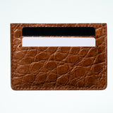 Alligator Cardholder - Chestnut/Cognac