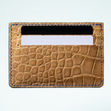 Alligator Cardholder - Dune/Cobalt
