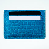 Alligator Cardholder - Capri/Sky