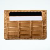 Alligator Cardholder - Dune/Taupe