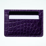 Alligator Cardholder - Nightshade/Violet