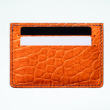 Alligator Cardholder - Saffron/Blue Jay