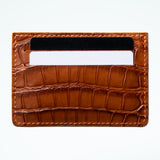 Alligator Cardholder - Sienna/Orange
