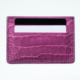 Alligator Cardholder - Orchid/Blue Jay