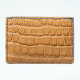Alligator Cardholder - Dune/Cobalt
