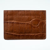 Alligator Cardholder - Chestnut/Chocolate