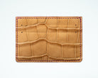 Alligator Cardholder - Dune/Amethyst