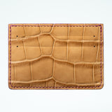 Alligator Cardholder - Dune/Amethyst