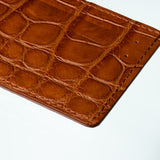 Alligator Cardholder - Chestnut/Cognac