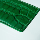 Alligator Cardholder - Emerald/Spearmint