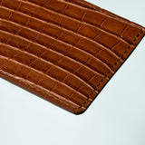 Alligator Cardholder - Chestnut/Mocha