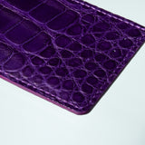 Alligator Cardholder - Nightshade/Violet