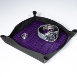 Valet Tray - Nightshade Alligator/Ink Suede