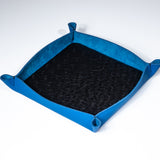 Valet Tray - Graphite Ostrich/Dodger Blue Suede