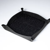 Valet Tray - Graphite Ostrich/Ink Suede