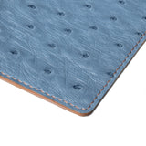 Passport Wallet - Ostrich - Steel/Coffee