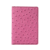 Passport Wallet - Ostrich - Ruby Dusk/Rose Gold