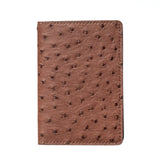 Passport Wallet - Ostrich - Syrup/Chocolate