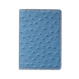 Passport Wallet - Ostrich - Steel/Orange