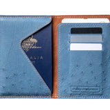 Passport Wallet - Ostrich - Steel/Coffee