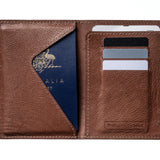 Passport Wallet - Ostrich - Syrup/Rose Gold