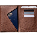 Passport Wallet - Ostrich - Syrup/Chocolate