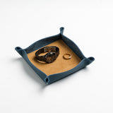 Valet Tray gift box - Navy suede lining